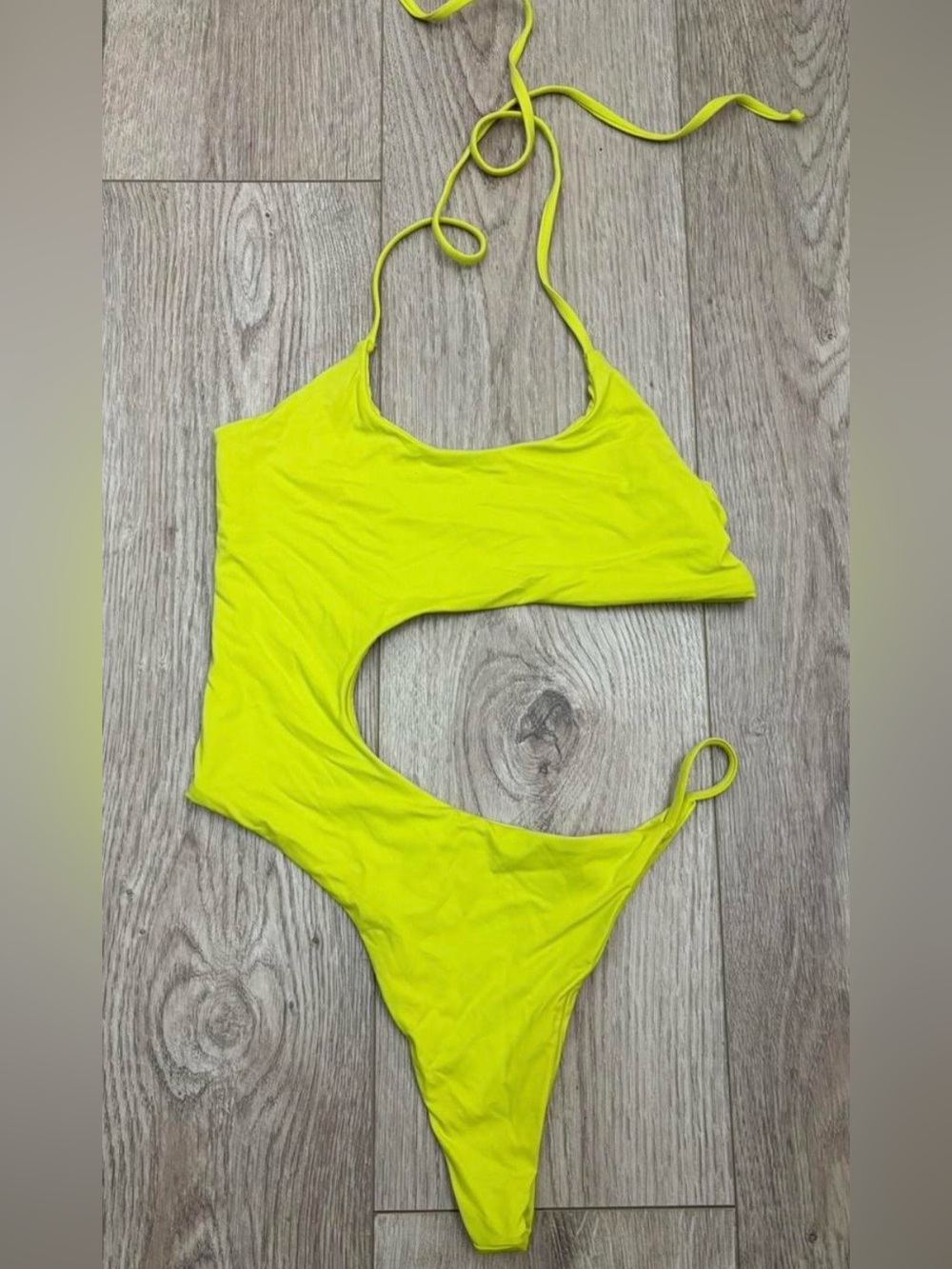 Toast Neon Yellow Cutout One-Piece Swimsuit - Women